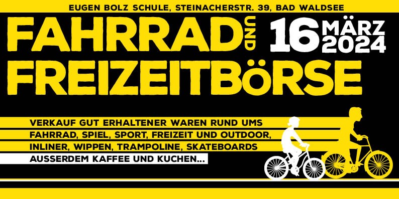 Fahrradundfreizeitboerseebs2024 Flyer - Fahrradbörse 2024 Bad Waldsee