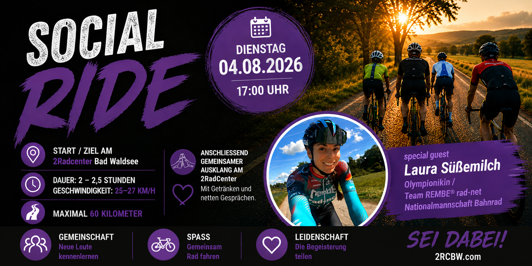 Social Ride Mit Laura Süßemilch